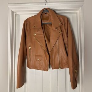Blank NYC Camel Leather Jacket